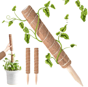 Climbing plants coir totem pole rot-proof plastic pipe moss pole imitate natural vines creepers support garden coco stakes