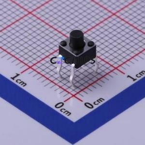 TS-1091-A5B3-D2 Tactile <b>Switch</b> Through hole Component (THT)-4P,4.5x4.5mm <b>Switch</b> Single Pole Single Throw Round Button 2.5N 4.5mm - Product Image 1