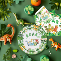 personnalisé fête d'anniversaire décoration motif fête vaisselle jetable assiettes et tasses en papier ensemble