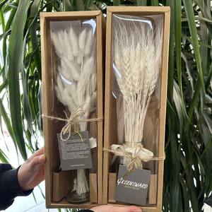 Offre Spéciale Bouquet de fleurs de blé séchées de haute qualité dans un bocal en verre <span class=keywords><strong>pour</strong></span> la remise des diplômes, cadeau de Noël de la Saint-Valentin avec des fleurs séchées - Product Image 5