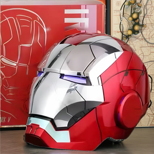 Nouveau Casque Électrique <span class=keywords><strong>Iron</strong></span> <span class=keywords><strong>Man</strong></span> Transfrontalier, Masques de Fête Noir, Or, Argent, Commande Vocale, Impression Numérique, Batteries - Product Image 2