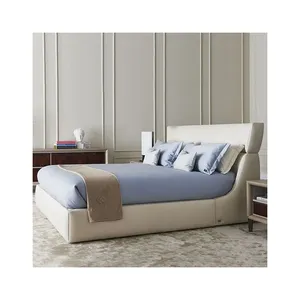 Tempat tidur klasik hemat ruang desain mewah kasur penyimpanan ukuran King dapat disesuaikan grosir furnitur dewasa ganda
