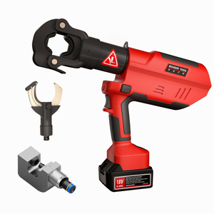 Máquina prensadora hidráulica QS400 de alta potencia, <span class=keywords><strong>crimpadora</strong></span> eléctrica de acero inoxidable para terminales de cobre, herramienta de operación continua - Product Image 4