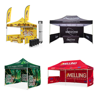 Tente Pop-up Extérieure 10x10 Promotionnelle et Portable pour Vendeurs Alimentaires, Personnalisable avec Logo – Offre Spéciale