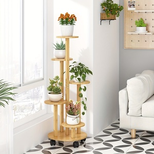 Supports de <span class=keywords><strong>plantes</strong></span> <span class=keywords><strong>en</strong></span> <span class=keywords><strong>bois</strong></span> de bambou écologiques et naturels de style moderne du milieu du siècle <span class=keywords><strong>pour</strong></span> <span class=keywords><strong>plantes</strong></span> <span class=keywords><strong>d</strong></span>'<span class=keywords><strong>intérieur</strong></span> - Product Image 5