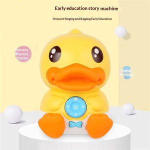 Machine à histoires portable en plastique pour l'éveil éducatif précoce, jouet interactif musical d'apprentissage pour bébés de 18 mois et plus - Product Image 1