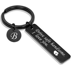 26 Letters Keychain Stainless Steel Drive Safe Keychain <strong>for</strong> Boyfriend Couple <strong>Husband</strong> Dad Birthday <strong>Valentines</strong> <strong>Day</strong> <strong>Gifts</strong> - Product Image 4