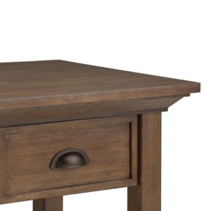 Table d'appoint rustique brun vieilli naturel DB Redmond pour meubles de salon - Product Image 3