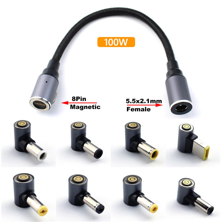 100W PD Magnetic to DC Laptop Power Charger Fast Reliable