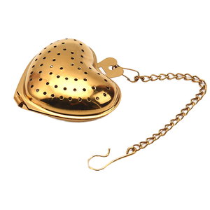 Infusor de Té Portátil Premium de Acero Inoxidable con Cadena Extensible y Gancho para Té de Hojas Sueltas - Product Image 1