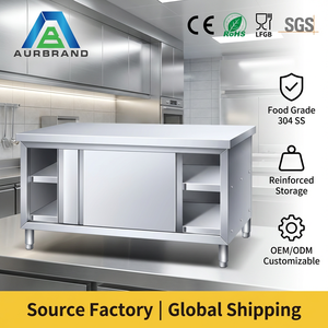 Plan <span class=keywords><strong>de</strong></span> travail en acier inoxydable, fabrication OEM, comptoir <span class=keywords><strong>de</strong></span> cuisine commerciale, <span class=keywords><strong>table</strong></span> <span class=keywords><strong>de</strong></span> <span class=keywords><strong>découpe</strong></span> <span class=keywords><strong>de</strong></span> légumes avec fonction <span class=keywords><strong>de</strong></span> démontage - Product Image 1