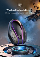 Adaptateur 7 couleurs, kit voiture mains libres stéréo, lecteur MP3, récepteur musical sans fil TF 5.4 BT, audio auxiliaire 3,5 mm pour voiture, TV, casque