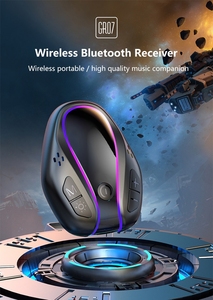 7 Cores Adaptador Mãos Livres Estéreo Car Kit Mp3 <span class=keywords><strong>Player</strong></span> Tf Sem Fio 5.4 <span class=keywords><strong>bluetooth</strong></span> Receptor de Música 3.5mm Aux Áudio para TV Do Carro Headset - Product Image 6