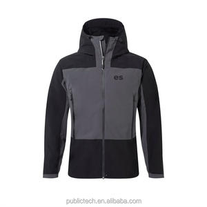 Chaqueta deportiva ligera Softshell personalizada con capucha cortavientos para hombre chaqueta impermeable transpirable activa - Product Image 2