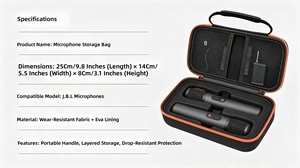 Bolsa de Almacenamiento Portátil a Prueba de Golpes para <span class=keywords><strong>Micrófono</strong></span> <span class=keywords><strong>Inalámbrico</strong></span> <span class=keywords><strong>JBL</strong></span>, Estuche Protector Rígido de EVA - Product Image 4