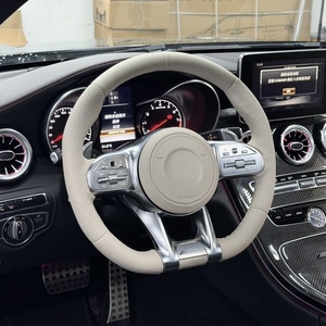 Volant en cuir <span class=keywords><strong>Mercedes</strong></span> pour Classe C/Classe E/<span class=keywords><strong>GLC</strong></span>/GLE/GLB/CLA/C200/E300 260 – Nouvelle conversion et mise à niveau - Product Image 2