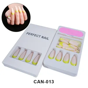 Hand-made ballerina good quality coffin false nails long artificial full cover press on designer xl coffin nail tips
