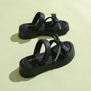 2026 Women's Casual Outdoor Flat Open Slip-On <b>Slippers</b> <b>Summer</b> Evergreen Platform Sandals Breathable Anti-Slip Autumn Spring - Product Image 5