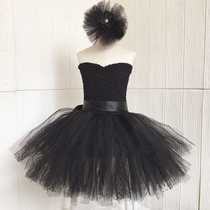 Robe <span class=keywords><strong>de</strong></span> ballet tutu noire élégante personnalisée à col en V rubans longueur genou robes <span class=keywords><strong>de</strong></span> soirée dansante ensemble <span class=keywords><strong>de</strong></span> costumes <span class=keywords><strong>de</strong></span> vacances d'anniversaire - Product Image 4