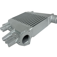 Radiateur Intercooler Turbo RODIN Compatible Nissan Patrol Y61 ZD30 3.0L TD 1997-2007 Montage Supérieur Structure en Barres d'Aluminium