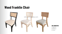 Chaise de salle à manger OK-wood918 avec assise en rotin et dossier croisé pour restaurant, hôtel, événement, mariage, sièges commerciaux