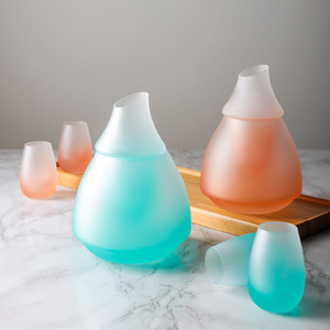 Vente chaude Réchauffeur Froid Saké Ensemble <span class=keywords><strong>Carafe</strong></span> Whisky Verre Décanteur pour Froid Saké Liqueur Drikold Glace Sèche <span class=keywords><strong>Cocktail</strong></span> Verrerie pour la Fête - Product Image 4