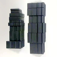 Capuchon d'angle en plastique noir, triangle en plastique, protection en caoutchouc pour les bords et les coins du verre