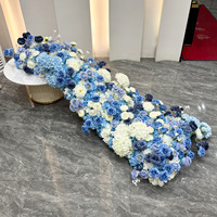 Décorations d'événements Fleurs Arrangement floral artificiel Bleu Décoration florale de mariage