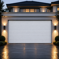 Porte de garage sectionnelle électrique automatique moderne en acier, étanche, en alliage d'aluminium, avec télécommande, pour villa, entrepôt, sous-sol, extérieur