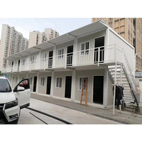 Maison conteneur préfabriquée en acier la plus vendue, 20 pieds, portable, pour bureau et hôtel, design moderne