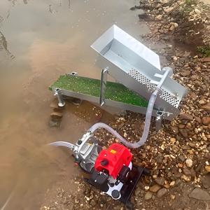 निर्माता सोने खनन पृथक्करण स्लाइस बॉक्स पोर्टेबल लुशीस बॉक्स पोर्टेबल सल्लुशीस इंजन पंप गोल्ड वॉशिंग मशीन - Product Image 5