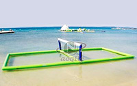 Équipement gonflable extérieur de support de volley-ball de plage de panier de filet de jeu d'eau de flottement