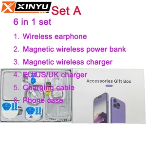 ODM/OEM Set Smartwatch 7 in <span class=keywords><strong>1</strong></span> in Offerta, Auricolari, Caricatore Wireless, Power Bank, Custodia 6 in <span class=keywords><strong>1</strong></span> per Accessori iPhone, Confezione Regalo 6en1 di Qualità - Product Image 3