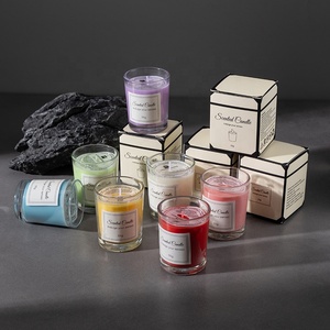Bougies Parfumées Personnalisées <span class=keywords><strong>en</strong></span> Gros, <span class=keywords><strong>en</strong></span> Verre, Luxe, <span class=keywords><strong>Cire</strong></span> <span class=keywords><strong>de</strong></span> <span class=keywords><strong>Soja</strong></span>, Étiquette Privée, pour la Décoration, Cadeau, Parfum d'Ambiance, Faveur <span class=keywords><strong>de</strong></span> Mariage, Aromathérapie - Product Image 3