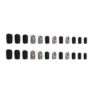 <span class=keywords><strong>Uñas</strong></span> Postizas <span class=keywords><strong>de</strong></span> Moda para Comercio Exterior, Diseño <span class=keywords><strong>de</strong></span> <span class=keywords><strong>Cebra</strong></span> Negra, <span class=keywords><strong>Uñas</strong></span> <span class=keywords><strong>de</strong></span> Presión, Manicura, <span class=keywords><strong>Uñas</strong></span> Falsas Usables, 24 Piezas, Diseño <span class=keywords><strong>de</strong></span> Garra <span class=keywords><strong>de</strong></span> Gato, Más Vendidas - Product Image 5