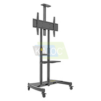 Support mobile Kaloc 180 pour téléviseurs de 55 à 80 pouces, chariot mobile robuste réglable, support de télévision portable