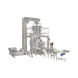 420 Automatic vffs multi function gusseting bag packing machine with multihead weigher for sugar/salt 500g 1kg