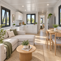 Maison conteneur préfabriquée modulaire non finie de 30 pieds, personnalisable, pour espace de vie DIY