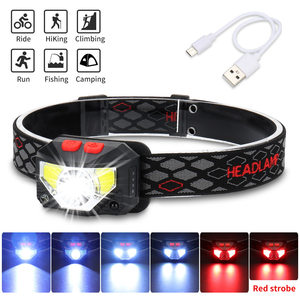 Lampe frontale LED rechargeable par USB, 1000mAh, COB, étanche, pour la pêche nocturne - Product Image 2