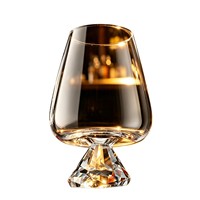 Bleifreier Kristallglas-Rotweingoblet mit Griff, dickem Boden, Premium-Qualität, 530 ml, elegantes Design für den Heimgebrauch und gehobene Restaurants.