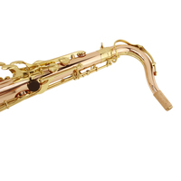 Professional Performance Brass Tenor Saxophone Woodwind Instrument Gold Lacquer Finish Adjustable BB Tone Bakelite Head CN TIA
