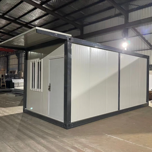 A-khung thép mở rộng <span class=keywords><strong>container</strong></span> biệt thự <span class=keywords><strong>container</strong></span> di động nhà với hàng rào tam giác mái và vật liệu mới cho sử dụng căn hộ - Product Image 4