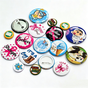 Badge bouton en métal étamé de 2,25 pouces, fabricant de badges métalliques de qualité supérieure, épingle durable en étain plaqué - Product Image 5