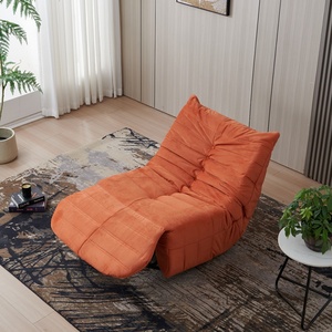 Sofá reclinable eléctrico moderno de alta tecnología con estructura de Metal de tapicería de tela extensible para sala de estar y oficina - Product Image 4