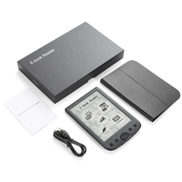BK6025 Pembaca Ebook Digital Portabel 6INCI Layar E-Ink dengan Lampu Latar Hitam Putih Bahasa Inggris Prancis Turki Jepang Cina Txt