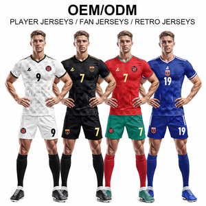Maillot de l'équipe nationale de <span class=keywords><strong>football</strong></span> thaïlandaise 2026 de haute qualité pour hommes, 100 % polyester, éditions joueur et fan, shorts de <span class=keywords><strong>football</strong></span> personnalisés pour adultes - Product Image 1