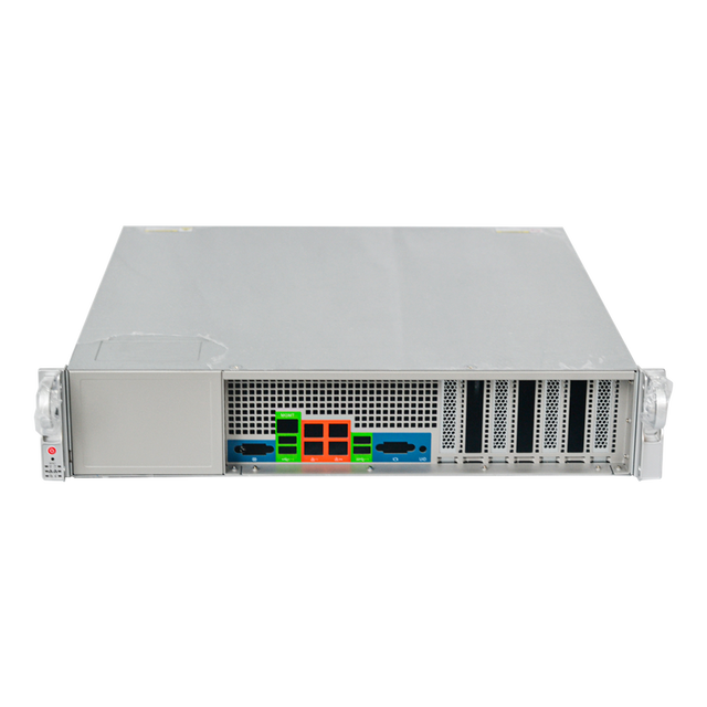 Rack Mounted 2U Edge Server OTII Standard 450mm Deep Server Chassis Supports Hot Swappable Fans and 1+1 Redundant Power Supply