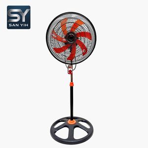 Ventilador de Pedestal Eléctrico con Altura Ajustable, Eficiente Energéticamente, Oscilante, de 18 Pulgadas, Turbo Grill, 7 Aspas de ABS, 110V - Product Image 1