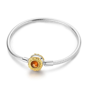 Colgante/Dije Chapado en Oro con Zirconia en Forma de Corazón, con Diseño de Ojos Misteriosos, Notas Musicales y Girasoles, de Alta Gama, Moderno y de Pequeña Escala - Product Image 5