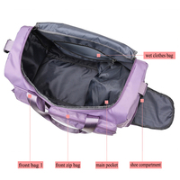 Grand sac de voyage imperméable personnalisé pour femme, sac de maternité léger, sac de sport de plein air, plongée, yoga, fitness, sac de rangement pour la gym